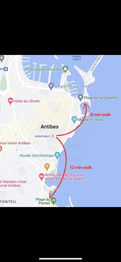 Superbe 2P Mezzanine Au Coeur Du Vieil Antibes 아파트 외부 사진
